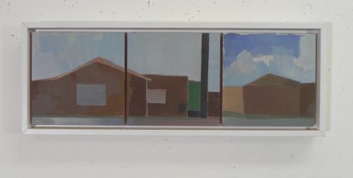 small tryptich of buildings