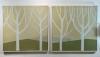 #2265 Pale Trees 1 of 4 #2266 Pale Trees 2 of 4, 25x25 ea.