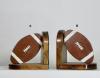 #9159 #9160 Wooden Football Bookend A&B 6x6x4