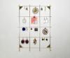 #9253 Metal Rack With Handmade Earrings 18x24