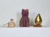 #9325 #9326 #9327 Children's Golden Pear 3x5x4, Children's Staw Bird Basket 4x3x3, Children's Paper Mache Gummy Bear 4x7x5